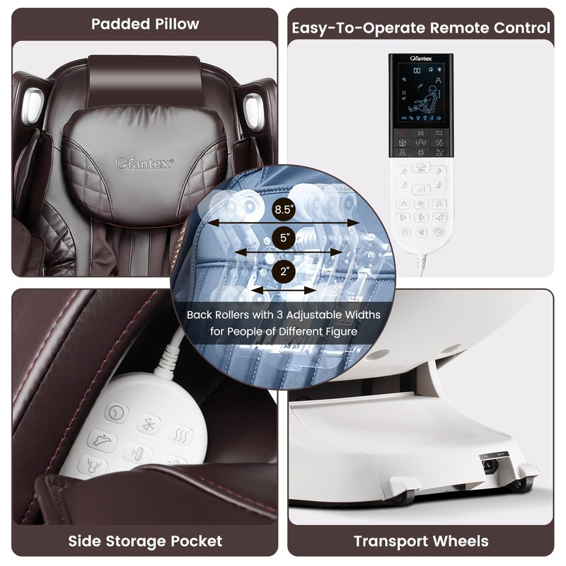 Full Body Massage Chair w/ Voice Control Heat Foot Roller Free Indoor Delivery gallery