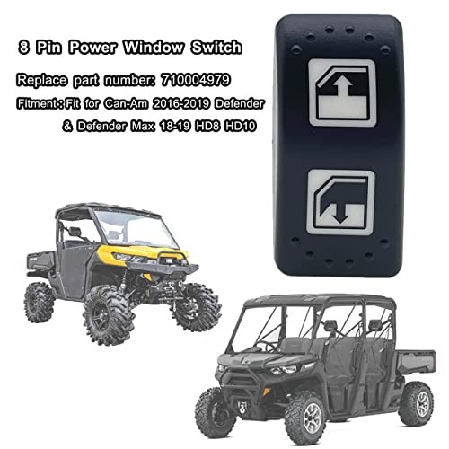 Doors Window Switch for Can Am Defender 705800048,Left Hand Driver Side Fits gallery