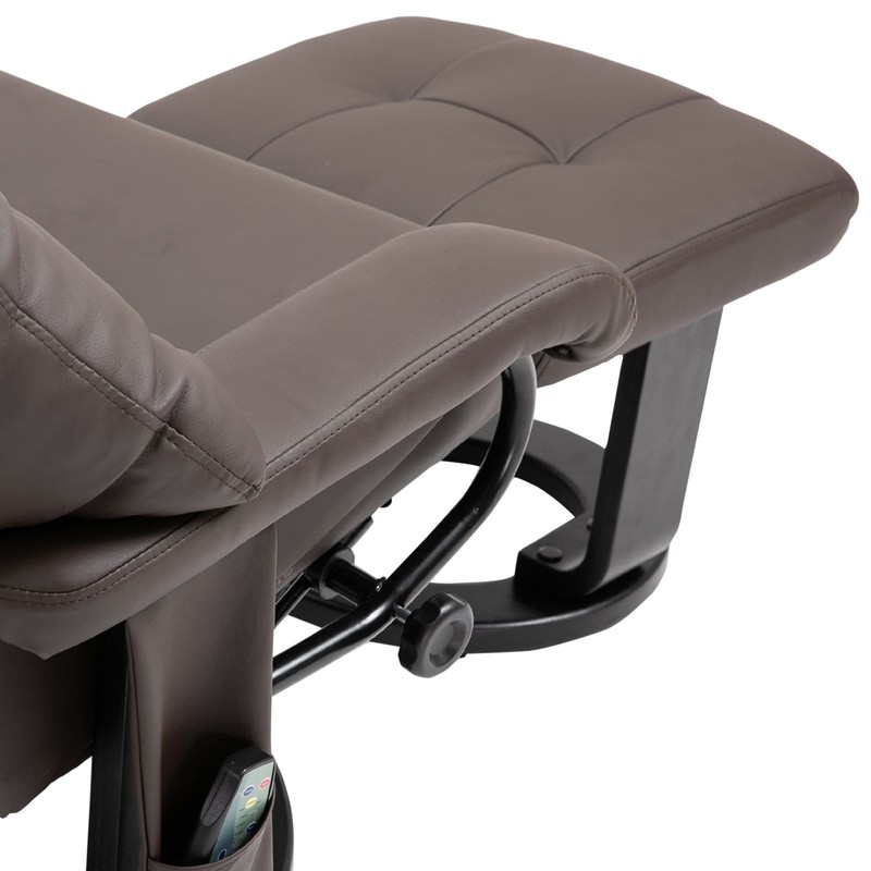 Massage Recliner Chair with Ottoman, 360° Swivel, 10-Point Vibration, Remote gallery