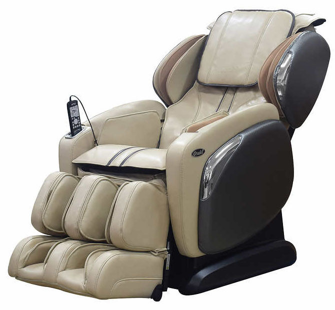 Cream Osaki OS-4000CS Zero Gravity Massage Chair Recliner + Warranty + Heat