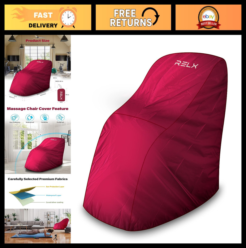Waterproof Shiatsu Massage Chair Cover – Dustproof Zero Gravity Recliner Protect