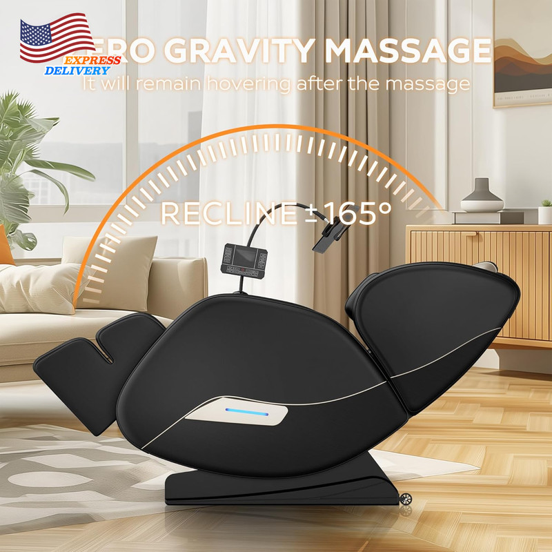 Shiatsu 8 Full Body Massage Recliner Chair ZERO GRAVITY Back Roller Foot Massage gallery