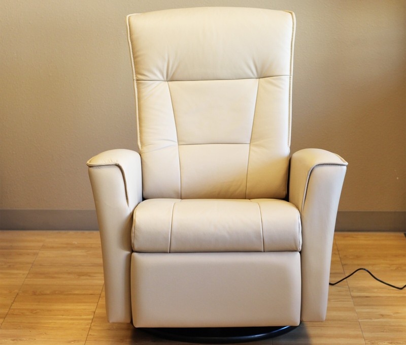 Fjords Ulstein Swing Relaxer Large Power Recliner Chair NL 121 Sandel Leather gallery