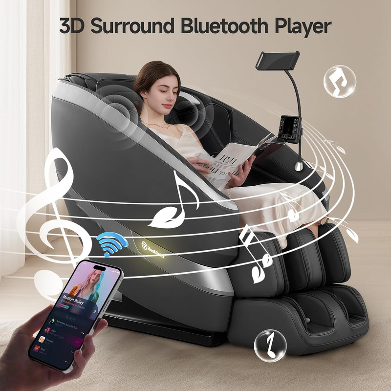 2026 Full Body Massage Chair with Zero Gravity, Bluetooth & 12 Auto Modes gallery