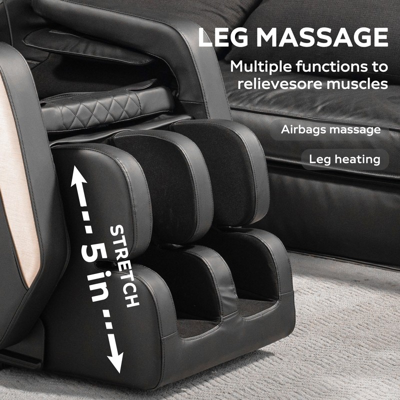 Massage Chair Recliner Zero Gravity Full Body Air Pressure Black gallery
