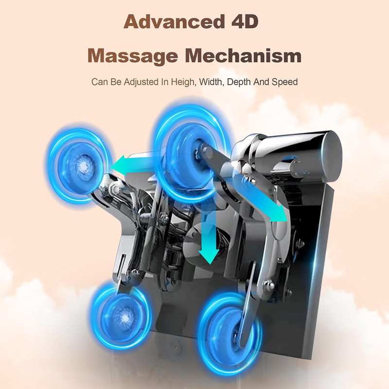 A675 4D Full Body Massage Chair with Zero Gravity & Heat Therapy gallery
