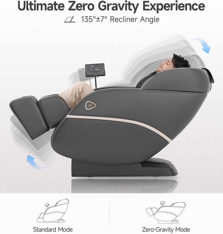 3D Full Body Massage Chair with Bluetooth, Zero Gravity & 16 Auto Modes gallery