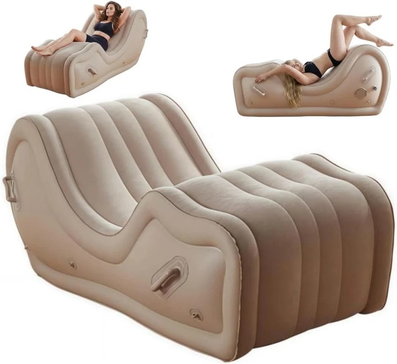 Sex Furniture Sofa Position Aid for Couples BDSM, Automatic Inflatable Chair wit
