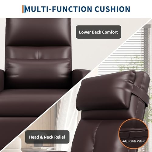 Electric Power Recliner Chair, Tall Back PU Leather Sofa, Ergonomic Padded gallery