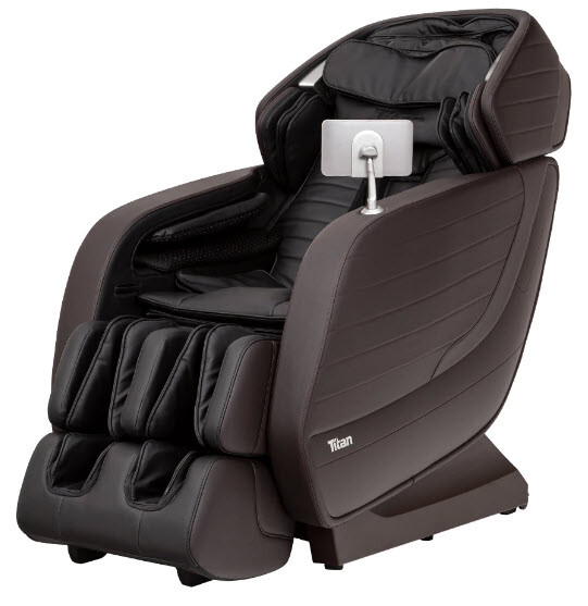 Brown Titan Jupiter LE Premium Voice Act. Zero-G Massage Chair up to 6'6" 285lbs