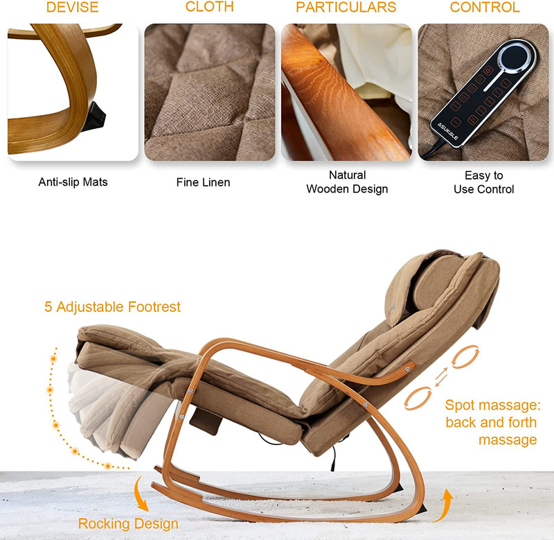 Rocking Chair with Massage Function, Reclining Function, Electric Relaxing Chair gallery