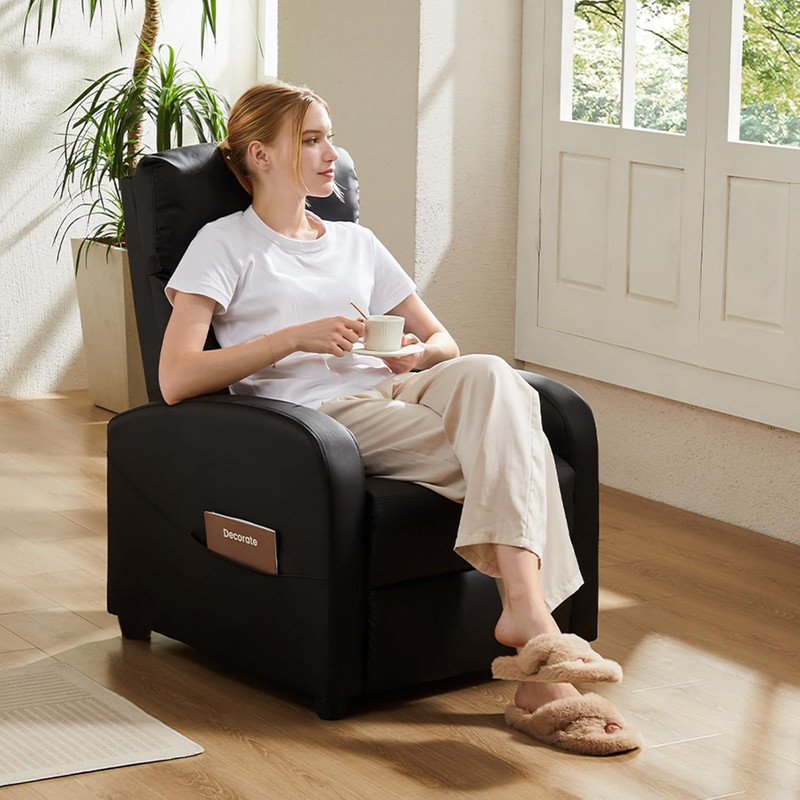 Massage Recliner Chair for Adults, Adjustable Home Theater Seating with Lumbar S gallery