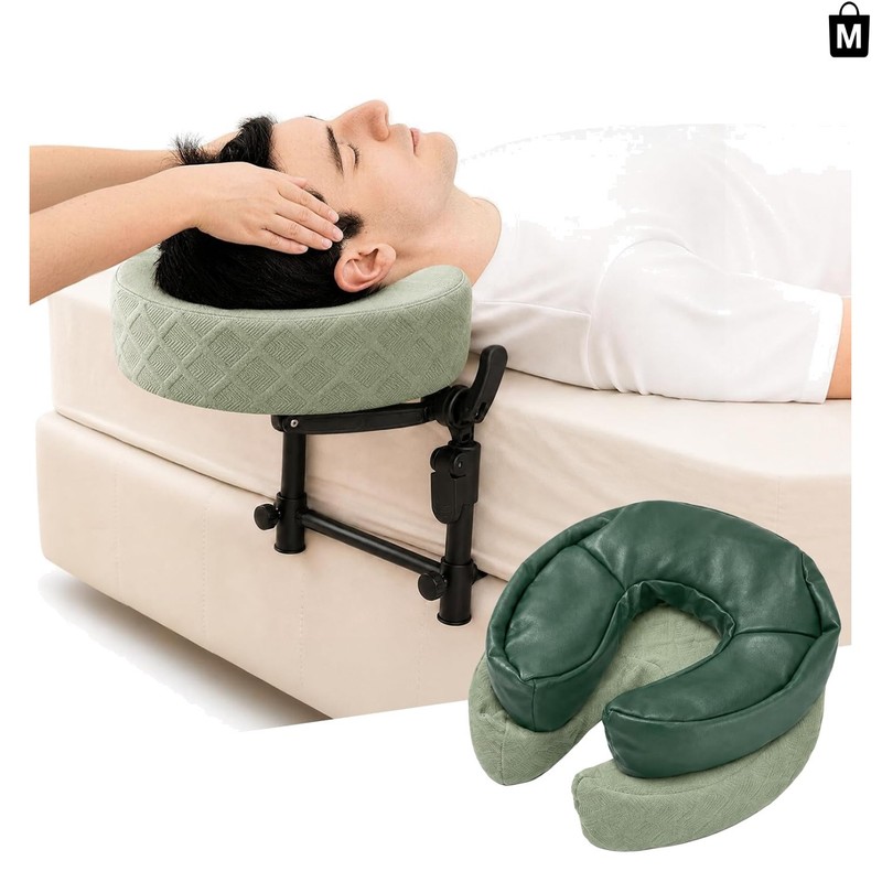 Ultra-Lightweight Massage Headrest for Bed – Hygienic & Portable Design