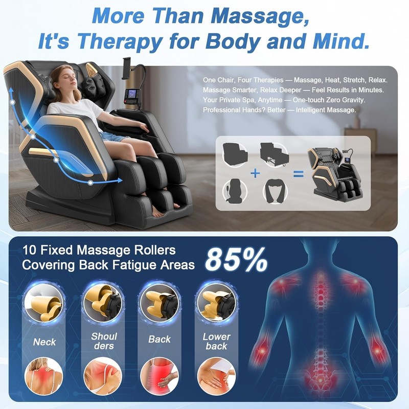 Massage Chair Full Body, Zero Gravity Massage Chair 2026 for Back Fatigue gallery