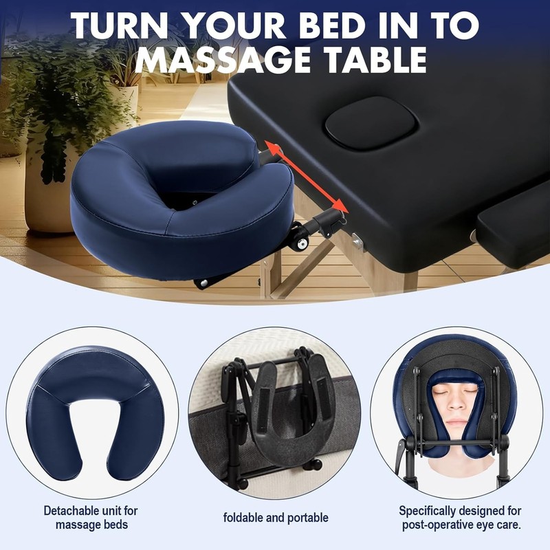 Versatile Bed Massage Headrest with Memory Foam – 6-17 Inch Adjustable Height gallery
