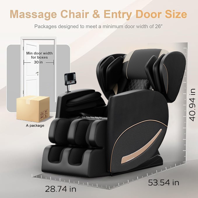 Zero gravity massage chair recliner w/10 massage heads & full-body air pressure gallery