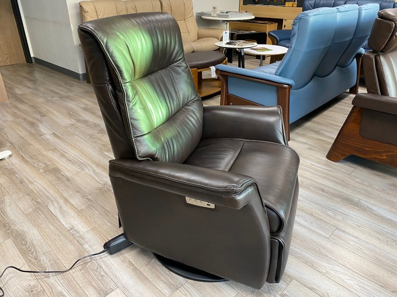 IMG Chelsea RMS399 Large Power Relaxer Recliner Chair S559 Dark Brown Leather gallery