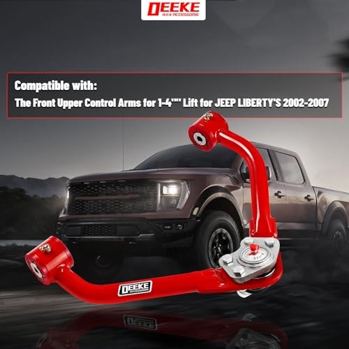 Front Upper Control Arms with 1-4" Lift for Jeep Liberty 2002-2007, 02KJ-14L gallery