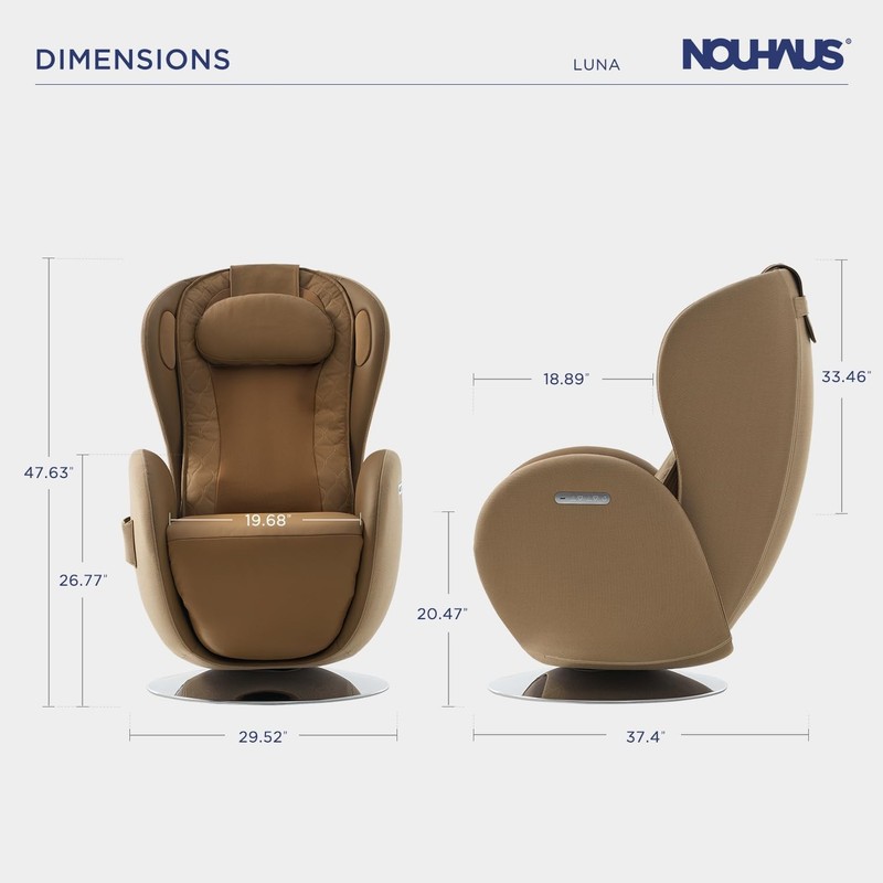 Nouhaus Luna Heated Massage Chair, Zero Gravity 3D Full Body Massage Recliner gallery