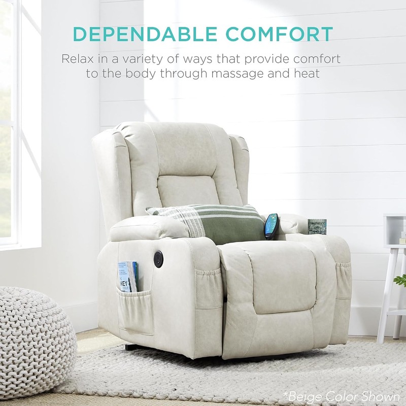 PU Leather Electric Power Lift Chair Recliner Massage Chair Adjustable Furniture gallery