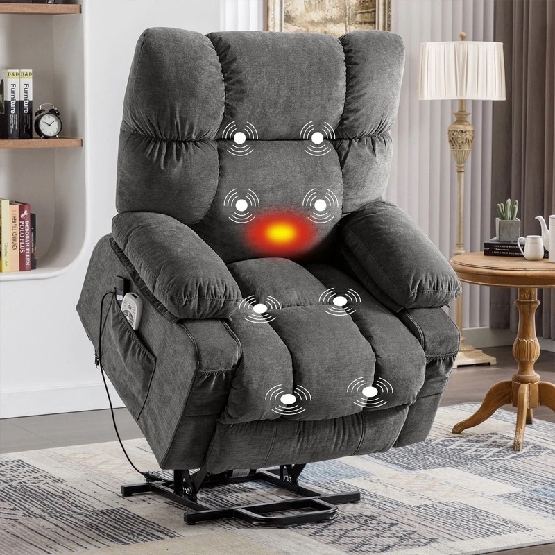 ONPONY Power Lift Recliner Chair Recliners for Elderly with Heat and Massage Rec