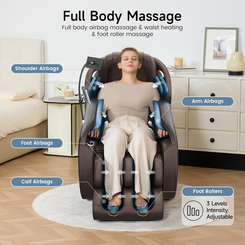 Massage Chair Full Body with Unique Phone Controller,Heart and Blood Measurement gallery
