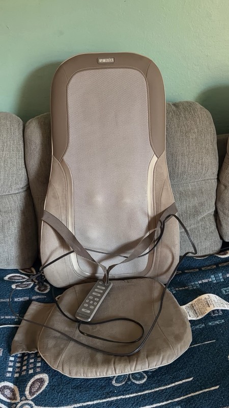 HoMedics Quad Shiatsu Pro Massage With Heat Zone Control Gently Used gallery