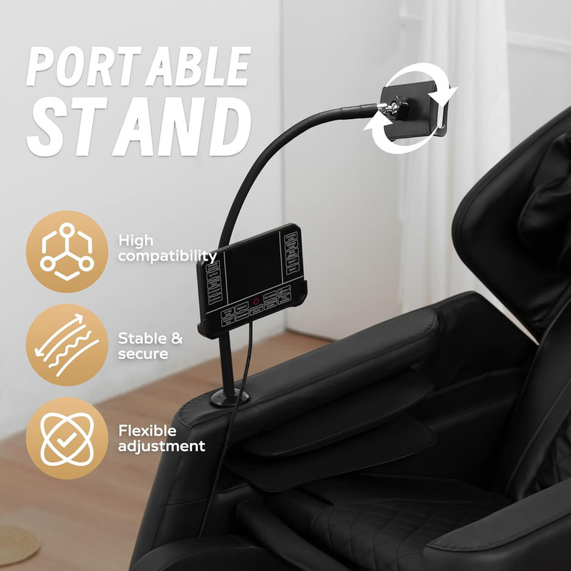 Zero Gravity Massage Chair with Heat, Air Pressure, Bluetooth & Adjustable Recli gallery