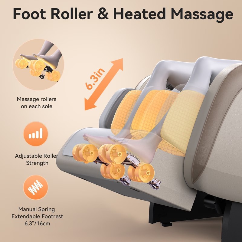 Full Body 4D Zero Gravity Massage Chair Recliner SL Track,AI Voice,with Airbags gallery