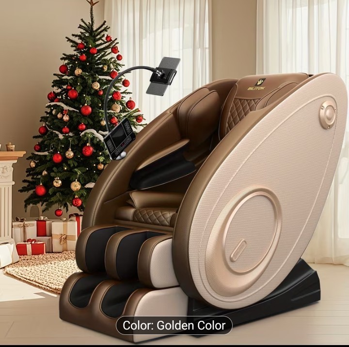 Brown Full Body Massage Chair Recliner Zero Gravity Heated Dual Modes