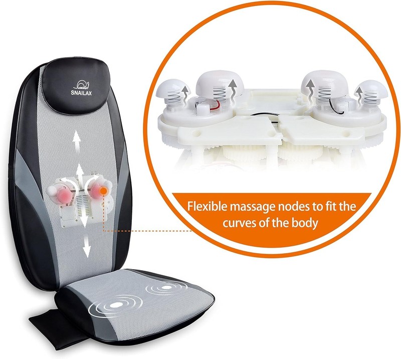 Heated Shiatsu Massage Cushion with Vibration – Perfect Gift for Any Occasion gallery