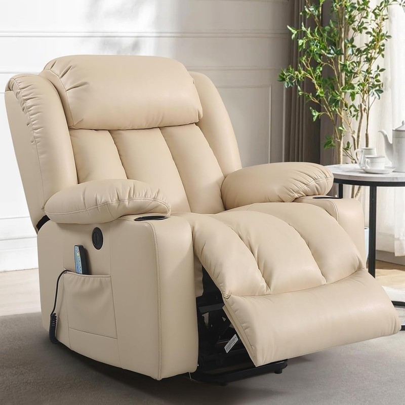 Power Lift Recliner Chair Elderly & Seniors Breathable Leather Electric Recliner gallery