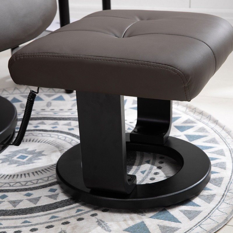 Massage Recliner Chair with Ottoman Swivel Vibration for Living Room Bedroom gallery