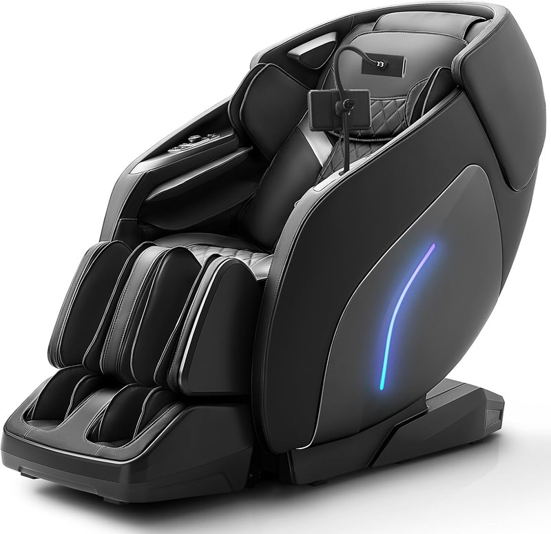 Luxury 3D Full Body Massage Chair with Zero Gravity & Bluetooth Speaker