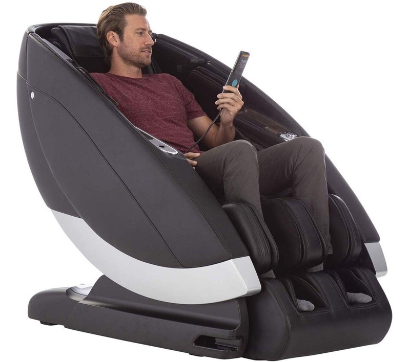 Black Human Touch Super Novo Zero Gravity 4D S & L Track Massage Chair Recliner
