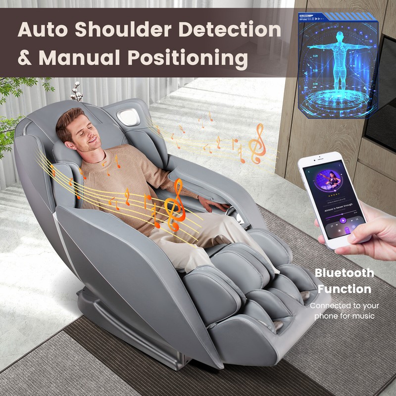 Zero Gravity SL Track Full Body Massage Chair w/ Heat Foot Roller Voice Control gallery