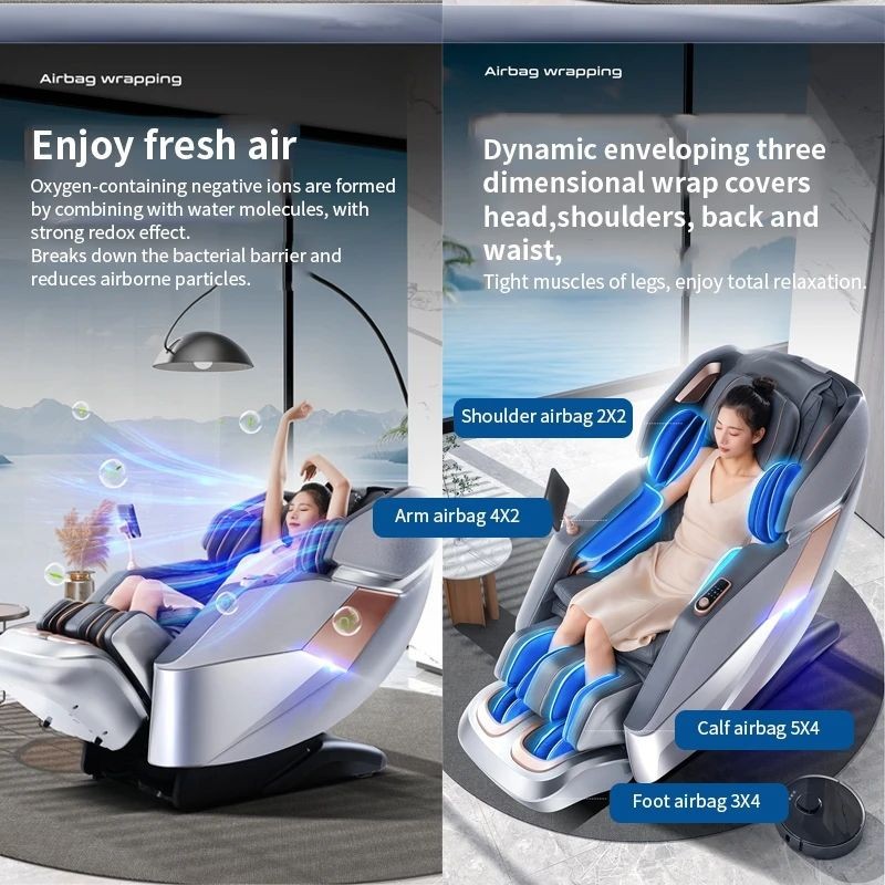 UKL Majesty X 4D+3D Dual-Core Full Body Zero Gravity SL-Track AI Massage Chair gallery