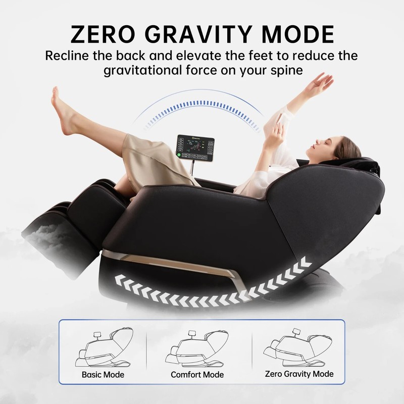 Full Body Zero Gravity Shiatsu Recliner Electric Massage Chair Heat Heating gallery