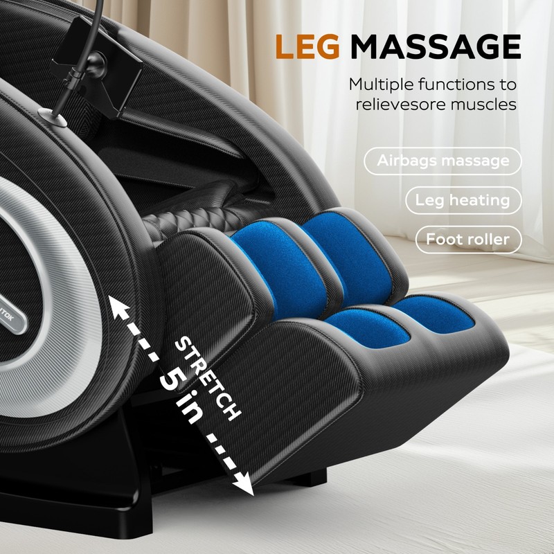 Full Body Zero Gravity Massage Chair Recliner Air Pressure Heated 5 Auto Modes gallery