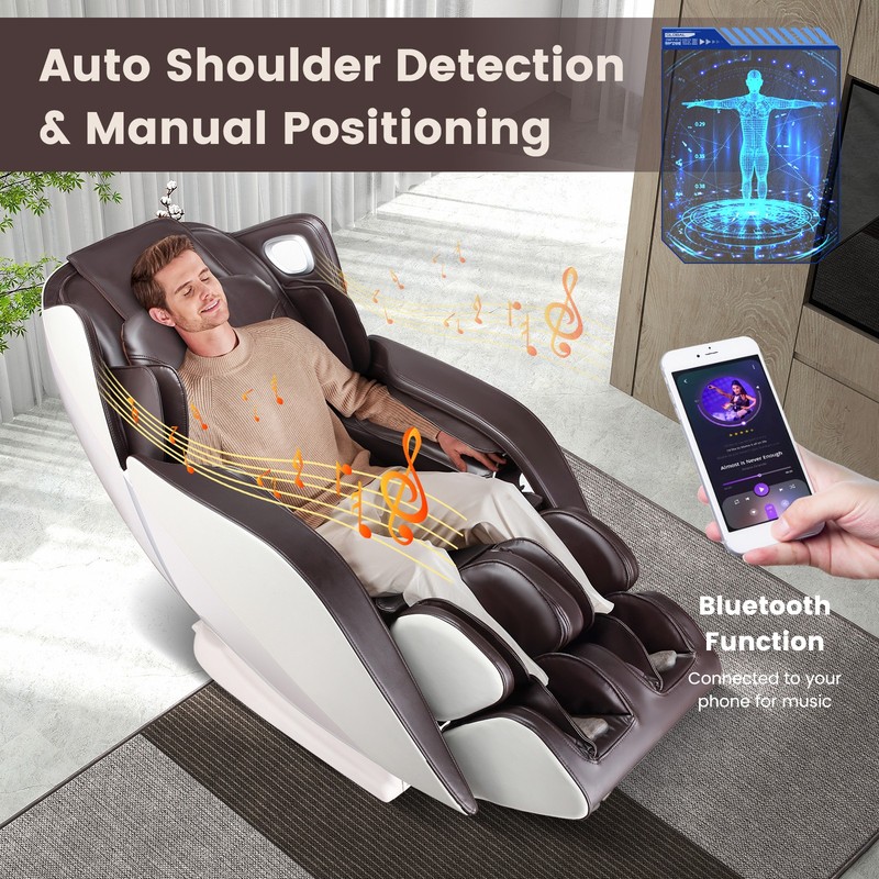 Full Body Massage Chair w/ Voice Control Heat Foot Roller Free Indoor Delivery gallery