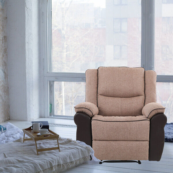 Electric Power Chair Wool &PU Ergonomic Sofa w/Control 8-point Massage + Heating gallery