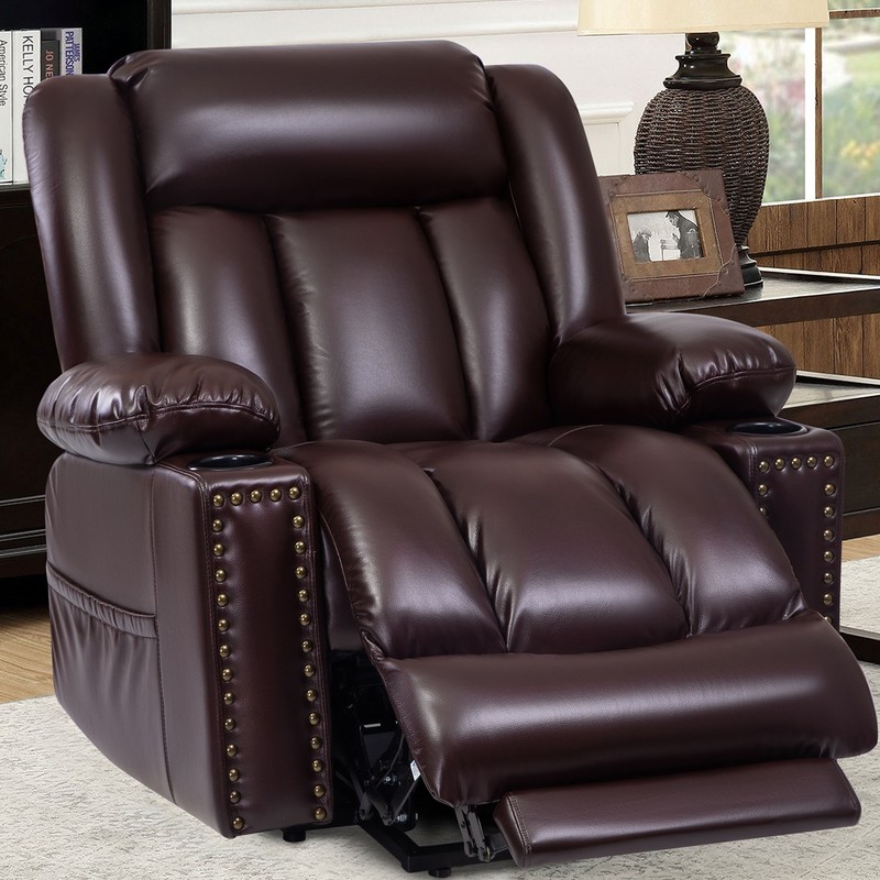 Extra-Large Electric Lift Recliner Chair with Extended Footrest, Heat & Massage gallery
