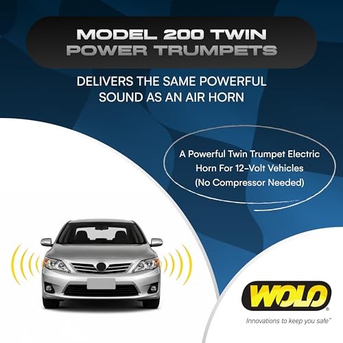 Model 200 Twin Power Electric Horn – 115dB Super Loud Dual Trumpet Horn for gallery