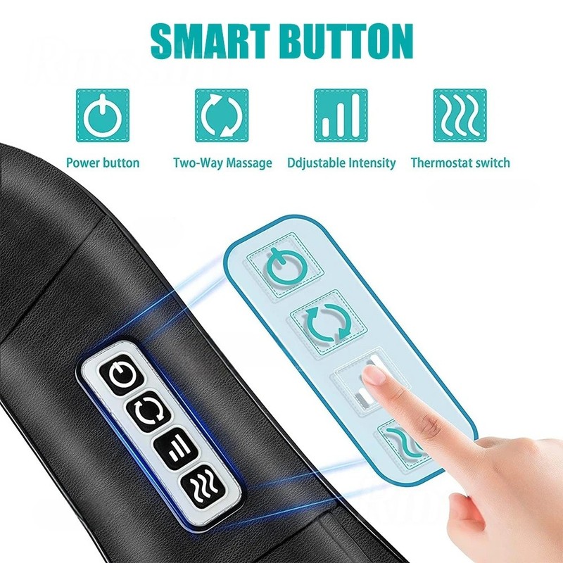 Shiatsu Neck and Shoulder Massager with Heat Deep Tissue Back Pain Relief gallery