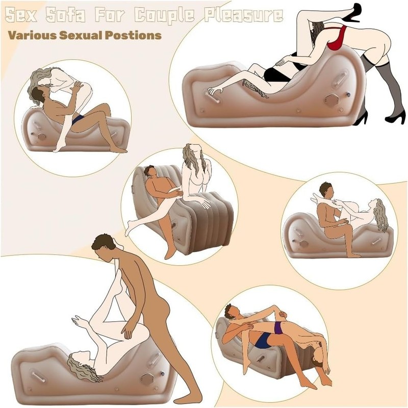 Sex Furniture Sofa Position Aid for Couples BDSM, Automatic Inflatable Chair wit gallery