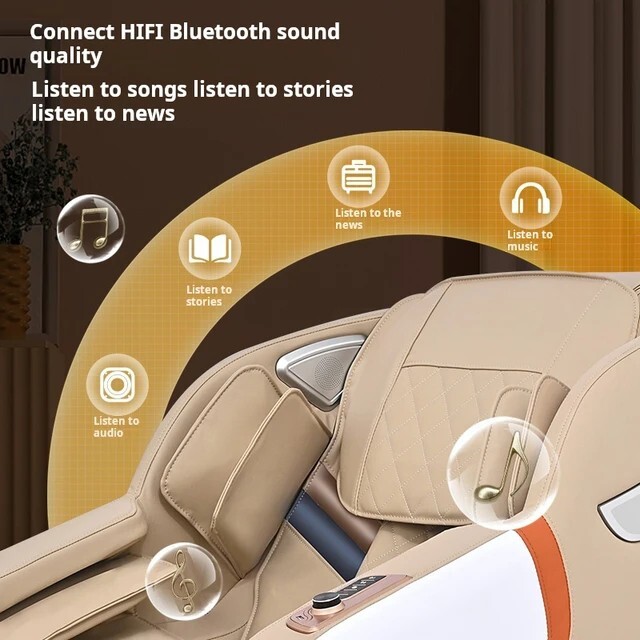 Luxury Full Body 4D Zero Gravity Massage Chair Heating SL Foot 180° Bluetooth gallery