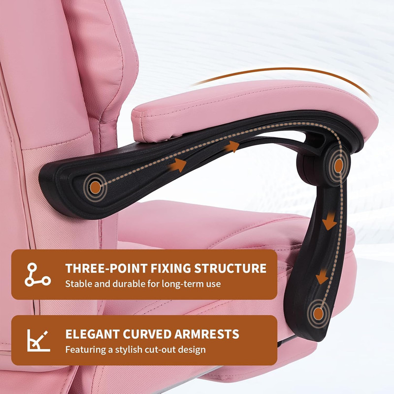 Massage Office Chair with Heat 6 Vibration Points,High Back & Heat, Executive De gallery