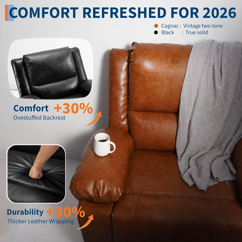 Electric Lift Recliner Chair with Heat & Massage for Elderly Comfort gallery