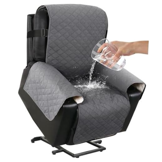 100% Waterproof Power Lift Recliner Cover for Power Lift Recliner 22" Grey