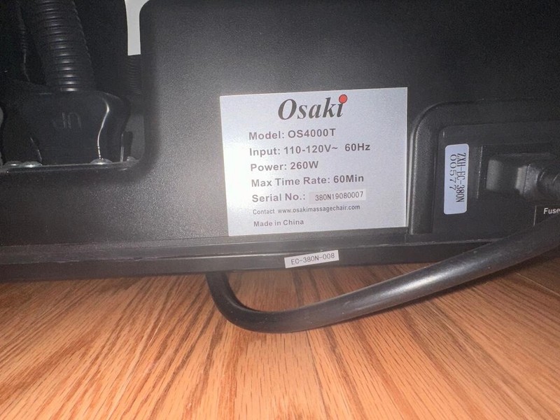 Osaki OS-4000T Zero Gravity Recliner Massage Chair With Foot Rollers - Black gallery